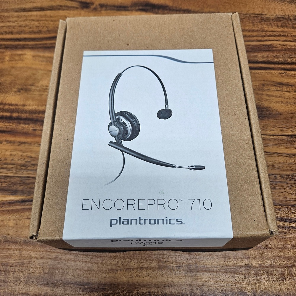 Plantronics EncorePro 710 HW710 Wired Mono Headset Noise Canceling Black Silver